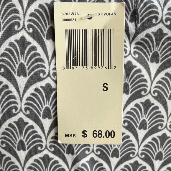 •Max Edition• NWT Sleeveless Patterned Babydoll Top - Size Small - Picture 8 of 11